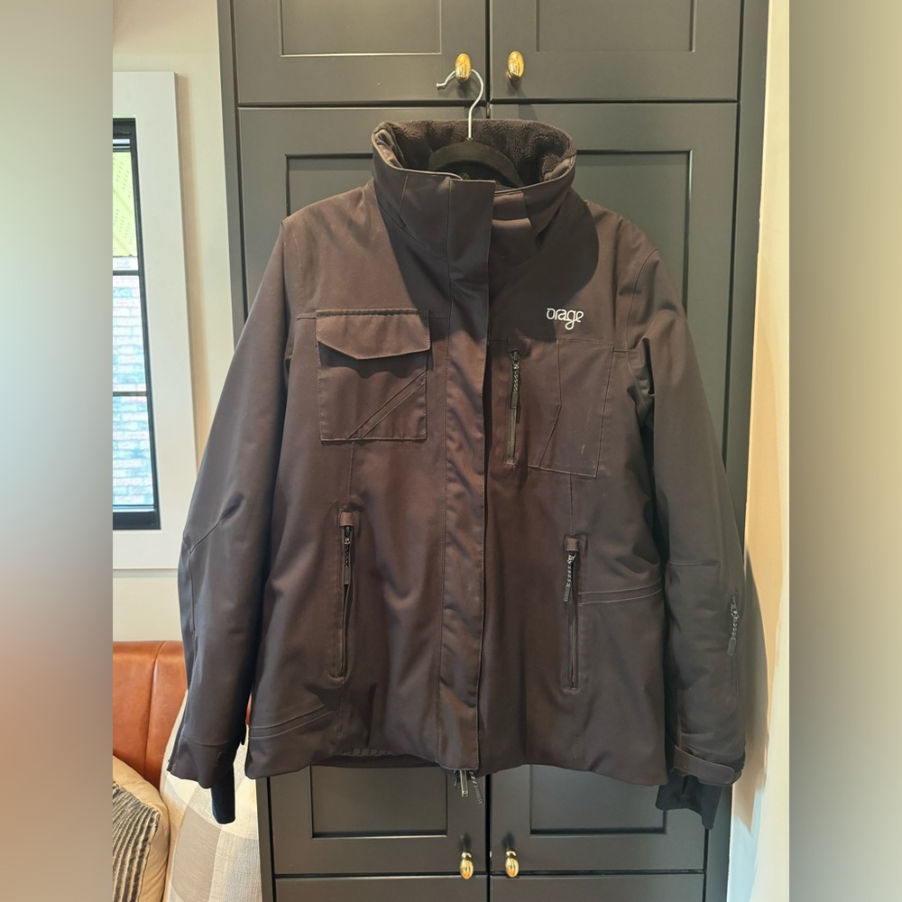 Orange Ski Coat